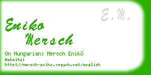 eniko mersch business card